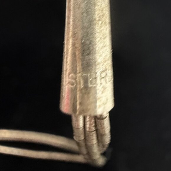 Native American Liquid‎ Silver Turquoise Necklace 3 Pc Jewelry Set 925 Sterling - Picture 16 of 16